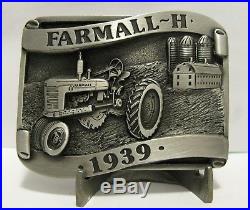 IH International Harvester 1939 Farmall H Tractor Belt Buckle Lt Ed Rock Island