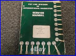 IH International Harvester 2400 2500 A & B Tractor Chassis Service Repair Manual