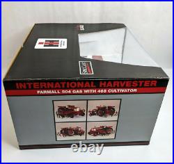 IH International Harvester Farmall 504 Gas with 468 Cultivator 1/16 Die Cast