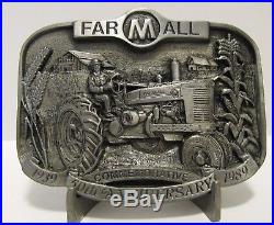 IH International Harvester Farmall M Tractor Belt Buckle 50th Anniv 1989 Ltd Ed