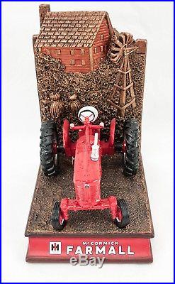 IH International Harvester Farmall Tractor 3 Pc Bronze Bookend Set Super M C H
