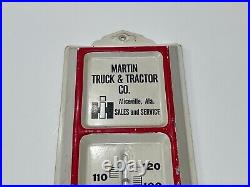 IH International Harvester Metal Ad Thermometer Martin Truck & Tractor (Ala.)
