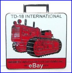 IH International Harvester TD18 Crawler Tractor Pocket Watch Fob MWFCI 2004 Memb