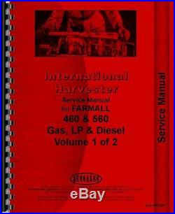 IH International Service Manual Farmall 460 560 Gas LP Diesel IH-S-460,560