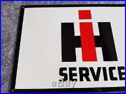 IH Service International Harvester Thick Metal Sign Made in USA Farm Tractor