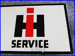 IH Service International Harvester Thick Metal Sign Made in USA Farm Tractor