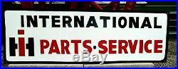 IH Vintage Old Style INTERNATIONAL HARVESTER Tractor Parts Service SIGN PAINTED