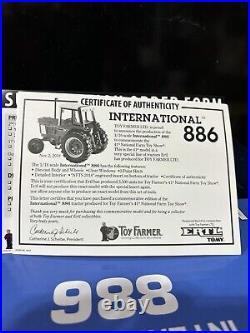 INTERNATIONAL 886 TRACTOR WF Cab 1/16th MIB 2018 Natl Farm Toy Show Lexi Window