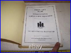 INTERNATIONAL HARVESTER 1984 Farm Tractor Implement Full Line Dealer Price List