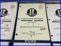 I&T International Harvester Tractor Implement Shop Manual Lot of 12