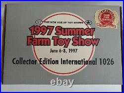 International 1026 Plow Tractor 1/16 1997 Summer Farm Toy Show NIB