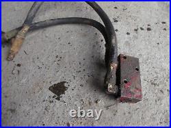 International 300 350 utility tractor IH hydraulic block with rubber hoses