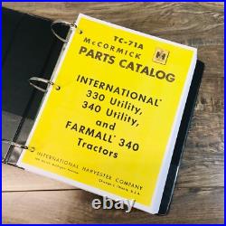 International 340 Utility Tractor Service Parts Operators Manual Set Repair Shop