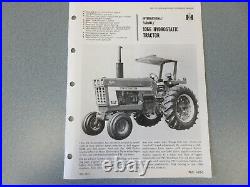 International Farmall 1066 Hydrostatic Tractor Sales Brochure 4 Page