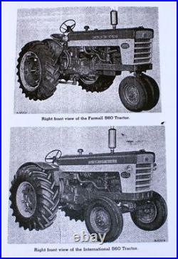 International Farmall 560 Diesel Tractor Service Operator Parts Manual Set