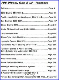 International Farmall 706 Tractor Service Repair Parts Operators Manual -37237