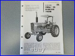 International Farmall 826 Hydrostatic Tractor Sales Brochure 4 Page