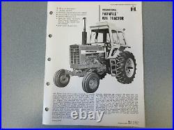 International Farmall 826 Tractor Sales Brochure 4 Page