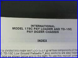 International Harvester 175C Pay Loader & TD-15C Service Manual ISS-1528-2