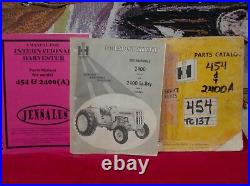International Harvester 2400A Lo-Boy Tractor Owner Operator Manual Parts 454