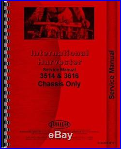 International Harvester 3514 3616 Tractor Chassis Service Manual