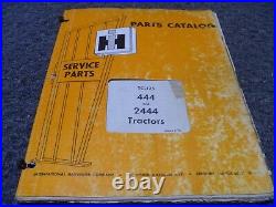International Harvester 444 & 2444 Tractor Parts Catalog Manual TC-125