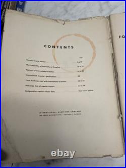 International Harvester Crawler Tractors Agriculture Confidential Sales Manual