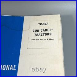 International Harvester Cub Cadet Tractor Tc-157 Parts List Manual Catalog