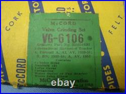 International Harvester Farmall A AI AV Grinding Set Head Gasket IHC