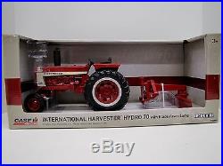 International Harvester Hydro 70 withBlade 1/16th Ertl Diecast Tractor Case IH Toy