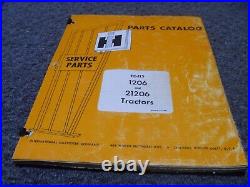 International Harvester IH 1206 & 21206 Tractor Parts Catalog Manual TC-115