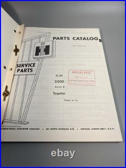 International Harvester IH 2500 Series B Tractor Parts Catalog Manual TC-175