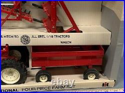 International Harvester IH 4 Piece FARM SET 116 NIB NICE! Tractor Plow Disc Wag