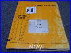 International Harvester IH 674 Tractor Parts Catalog Manual TC-163