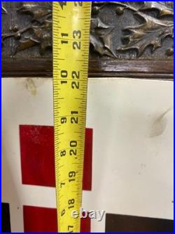 International Harvester IH Painted Metal Sign FARM FEED SEED TRACTOR GAS OIL