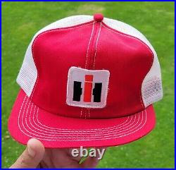 International Harvester IH Tractor Red K Products USA Mesh Snapback Trucker Hat