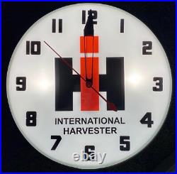 International Harvester IH Tractors Lighted Advertising Wall Clock Free Shipping