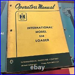 International Harvester Loader Crawler Tractor & EquipmentOperator Manual Lot