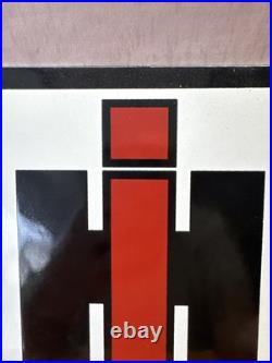 International Harvester Porcelain Farming Tractor Dealer 10x10 Sign