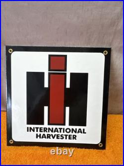 International Harvester Porcelain Farming Tractor Dealer 10x10 Sign International Harvester Porcelain Farming Tractor Dealer 10x10 Sign