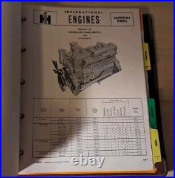 International Harvester Scout Engineering Sales Bulletin Manual Binder 60's 70's