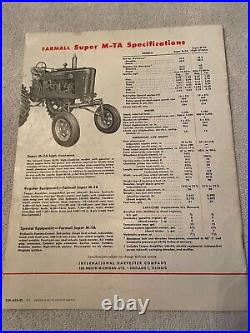 International Harvester Super M-TA Tractor Brochure