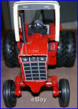 International Harvester Tractor Model 1586 Dual Wheels and 2 implements ERTL