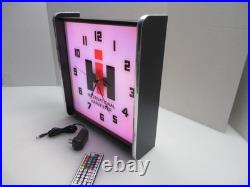 International Harvester Tractors LED light up Advertising wall clock Brand New