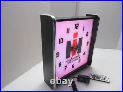 International Harvester Tractors LED light up Advertising wall clock Brand New