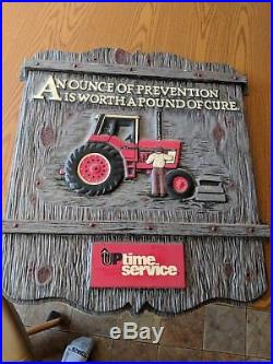 International Harvester Uptime Service Sign 1586 Tractor Ounce Of Prevention