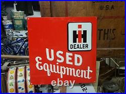 International Harvester Used Equipment Sign feed barn Tractor gas oil Steam