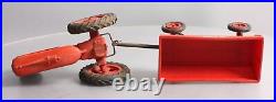 International Harvester Vintage Farmall Plastic Tractor Toy withMcCormick Trailer