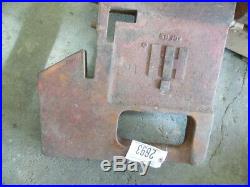 International Harvester tractor 100 lb. Suitcase weight Part #712002C1 Tag #2693