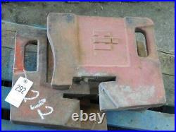 International Harvester tractor 100 lb. Suitcase weights Tag #292